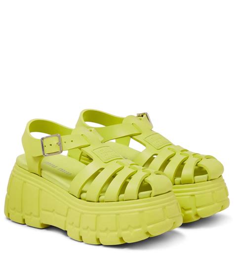 miu miu fisherman sandal